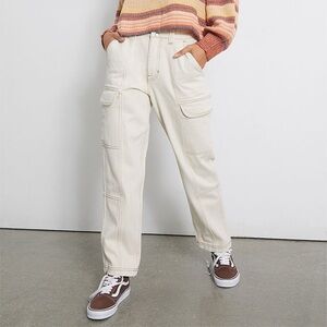 Pacsun White/Ivory Cargo Pants